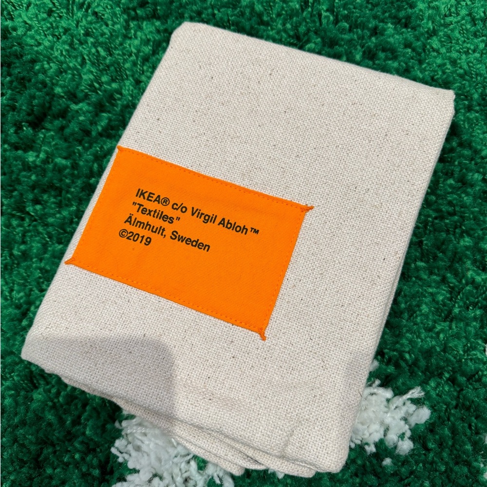 VIRGIL ABLOH x IKEA Markerad Collection PILLOW Cushion Cover Beige Case Sham NEW